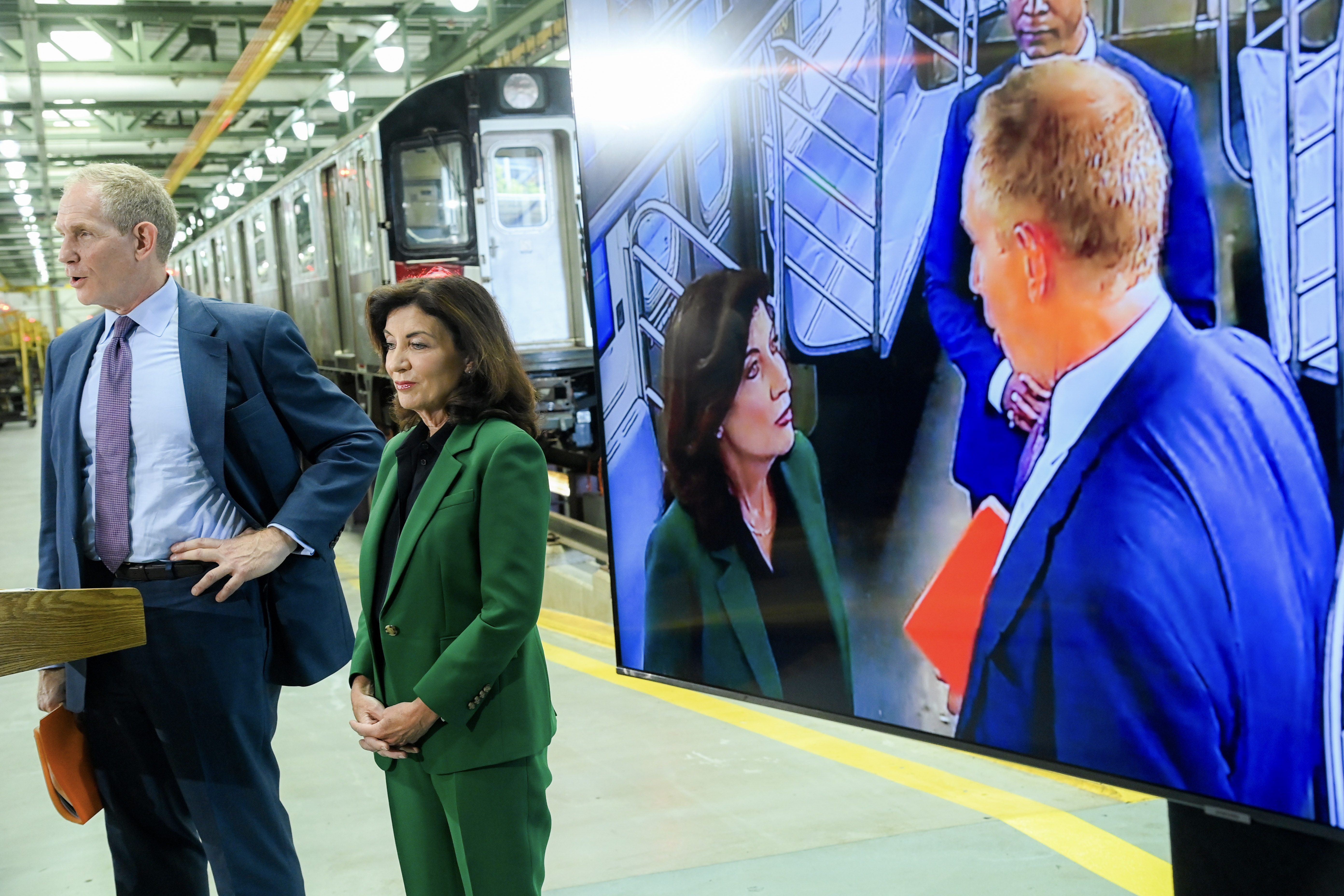 Officials announce a program to install security cameras in subway cars in 2022.