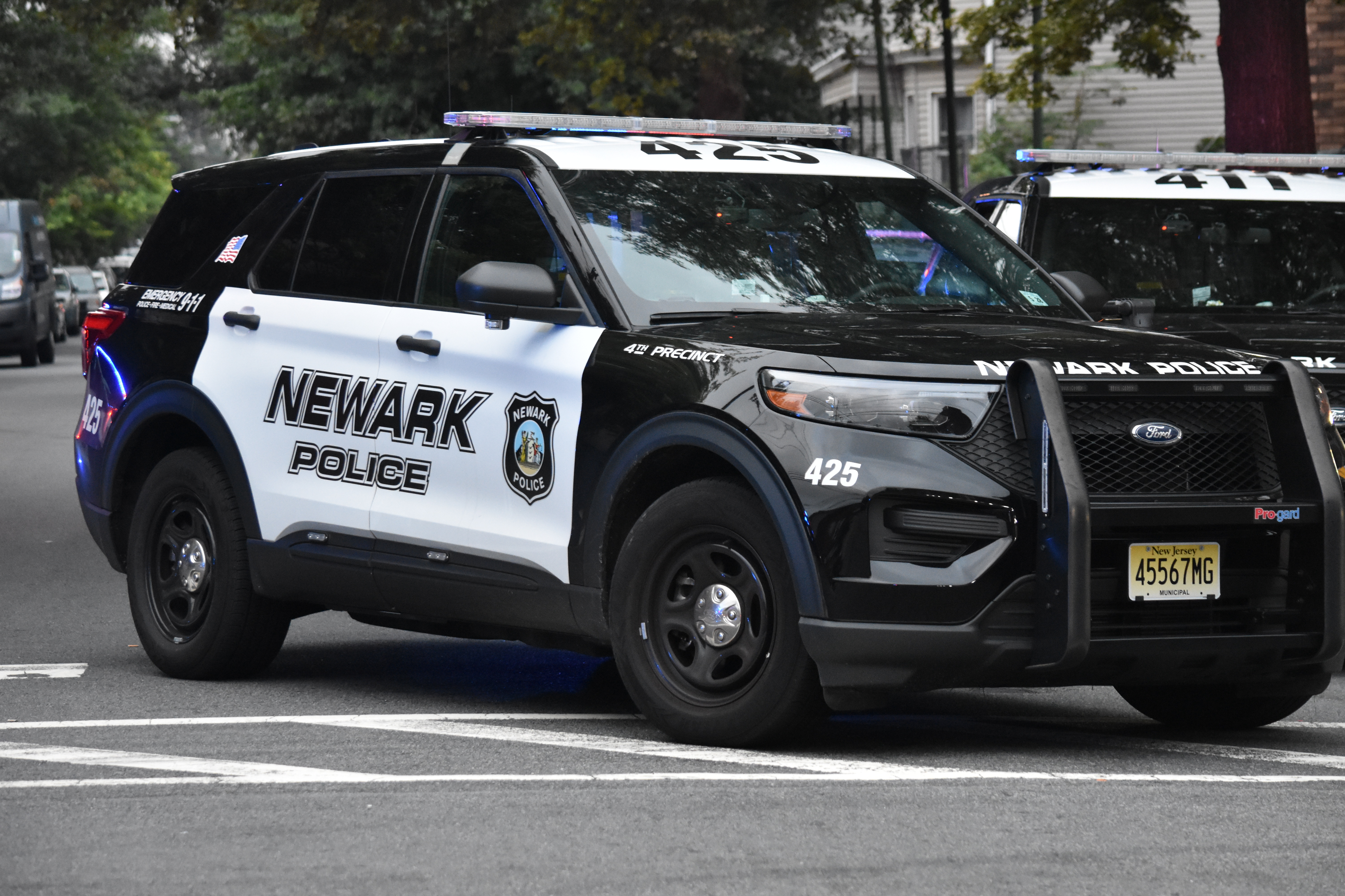 A Newark police vehicle, in 2023.