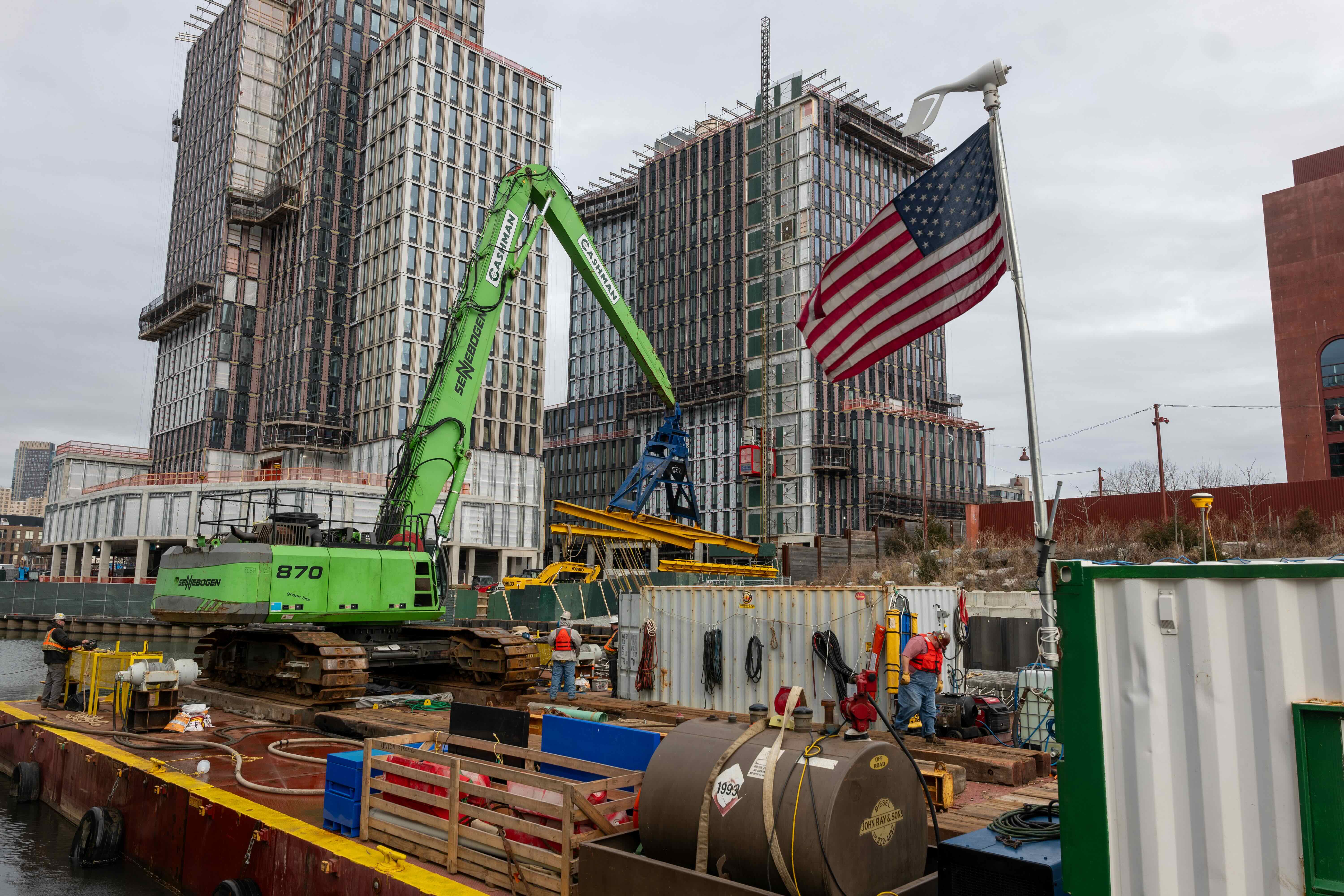 A photo of a construction site at Gowanus.