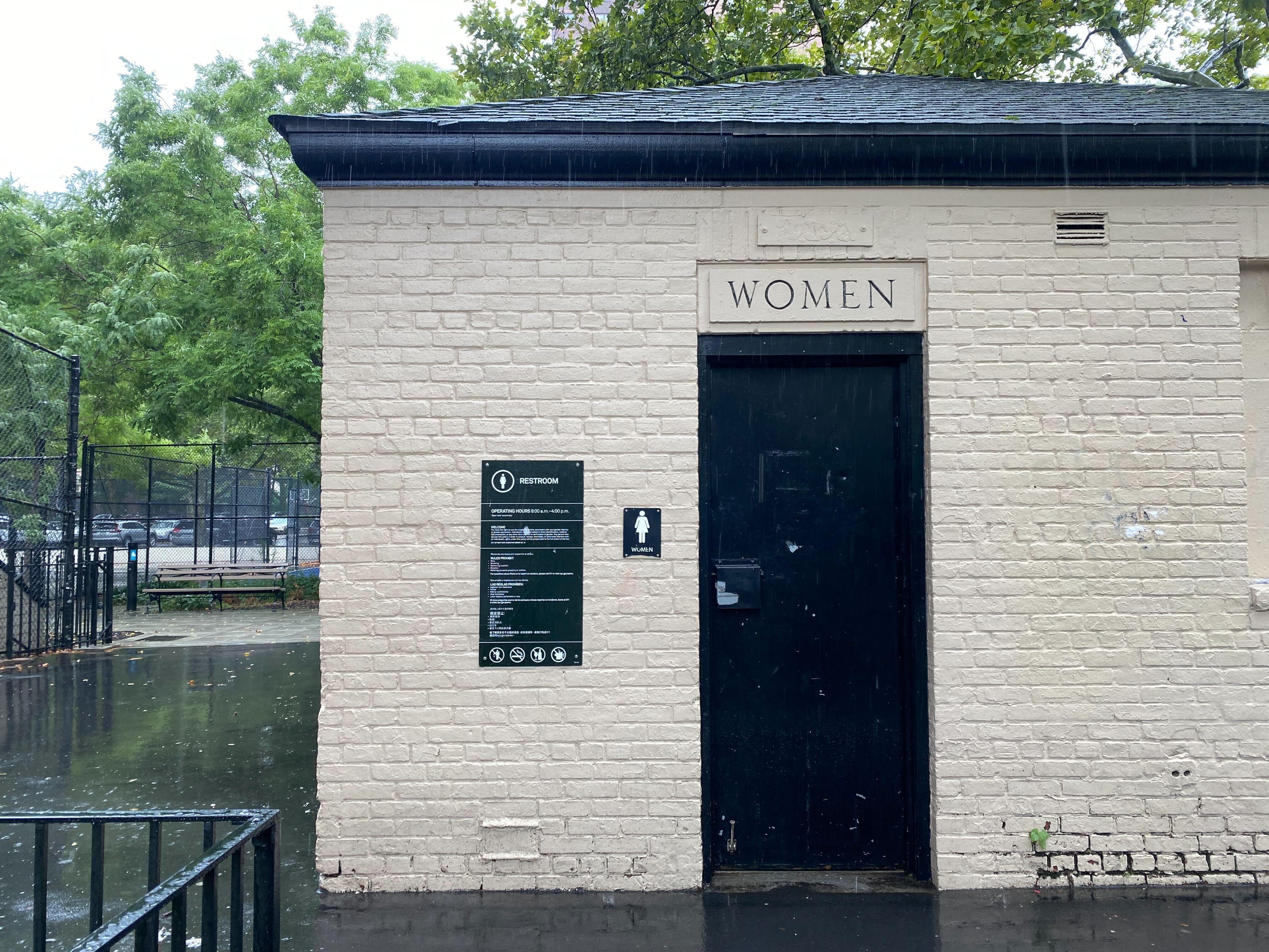 Photo of public restroom