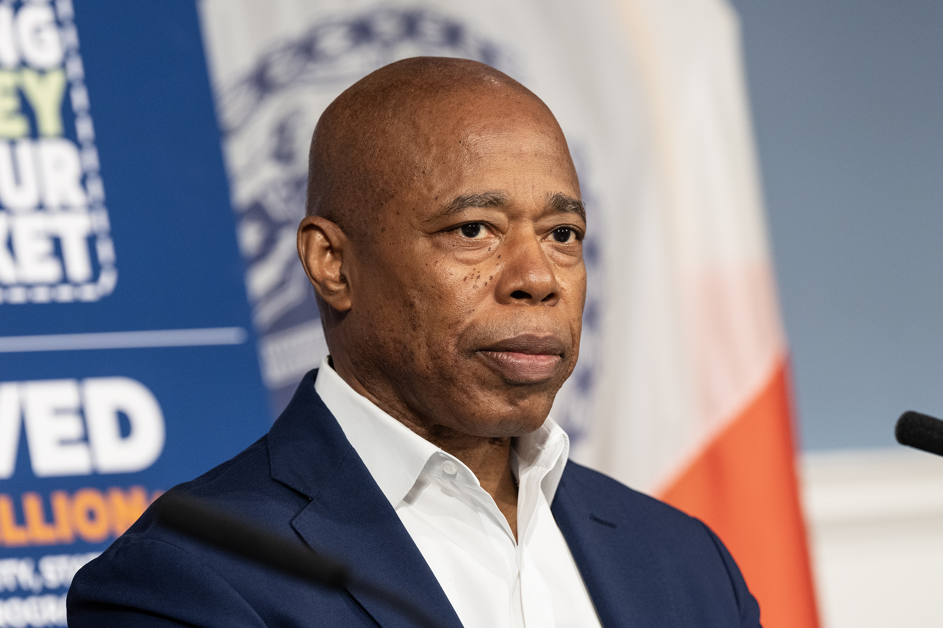 A photo of Mayor Eric Adams.