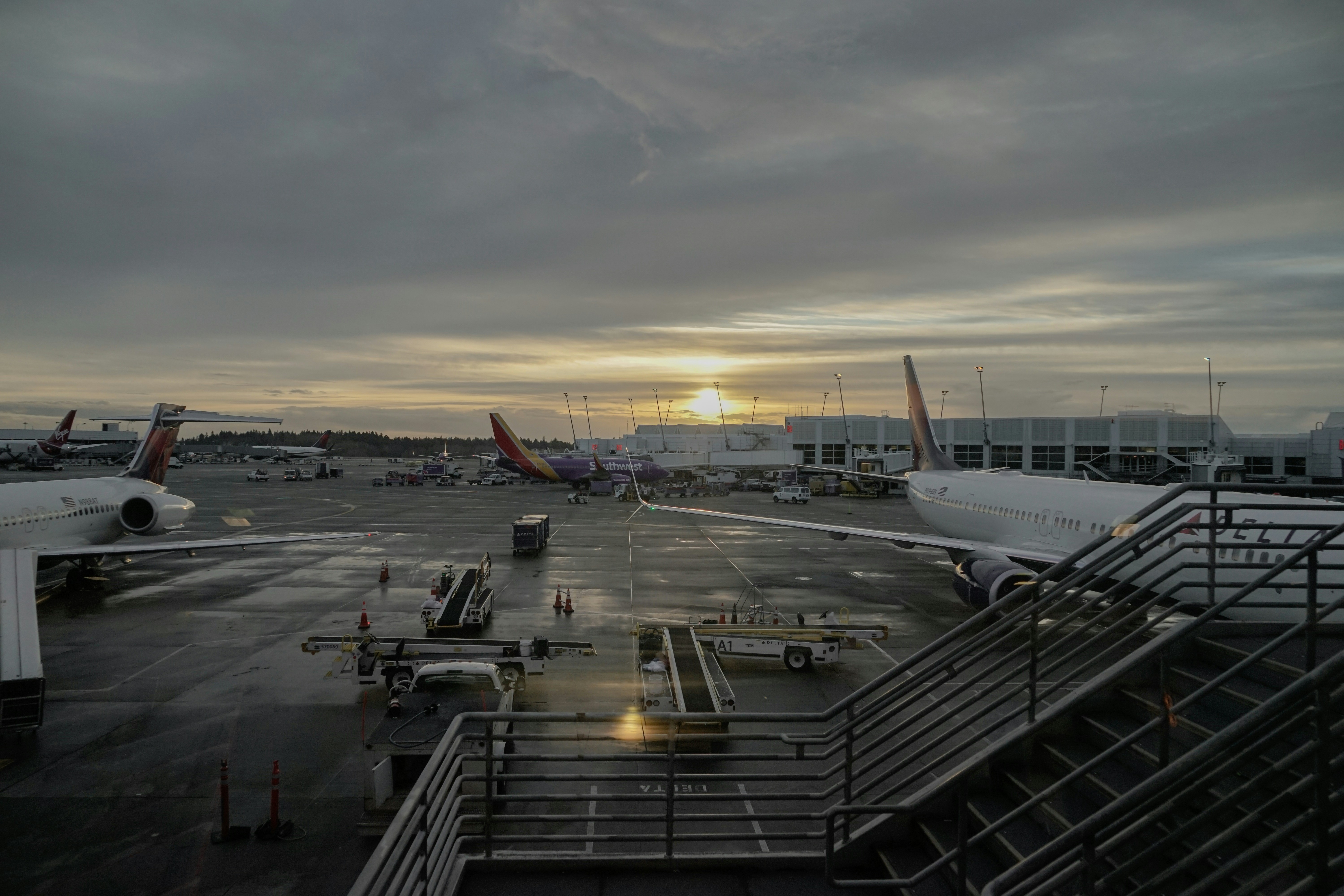 Airplanes at JFK Airport.