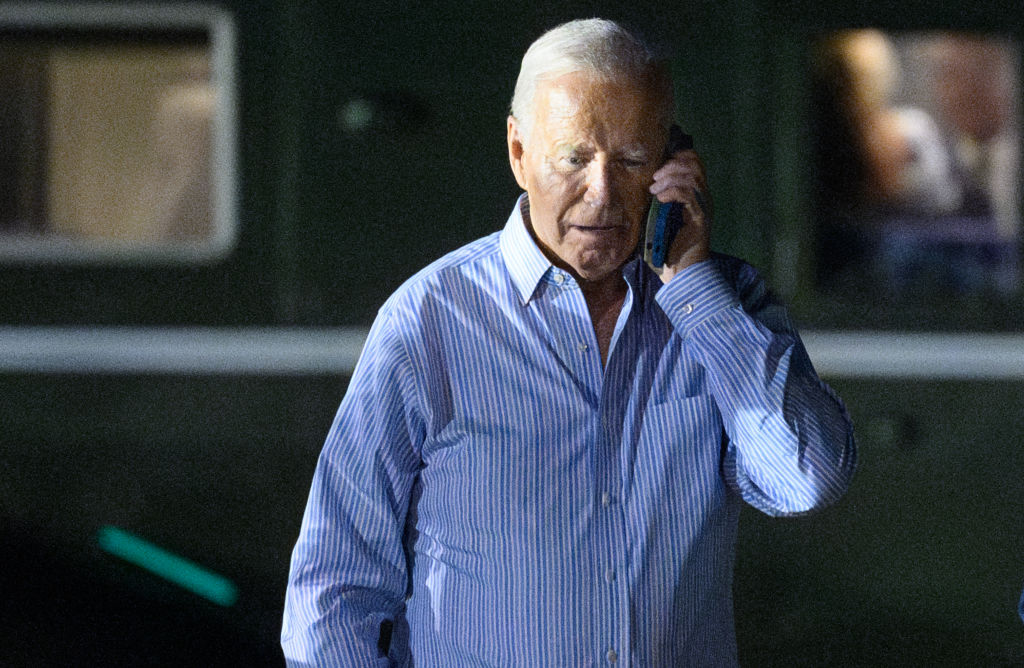 Joe Biden on the phone