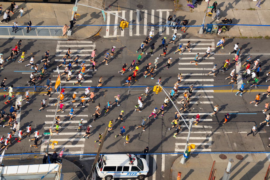 runners in the marathon