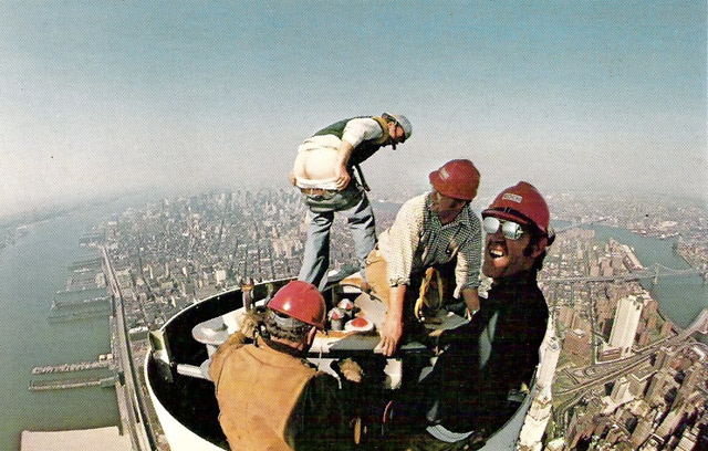 Photo: Construction Worker Moons NYC Atop World Trade Center