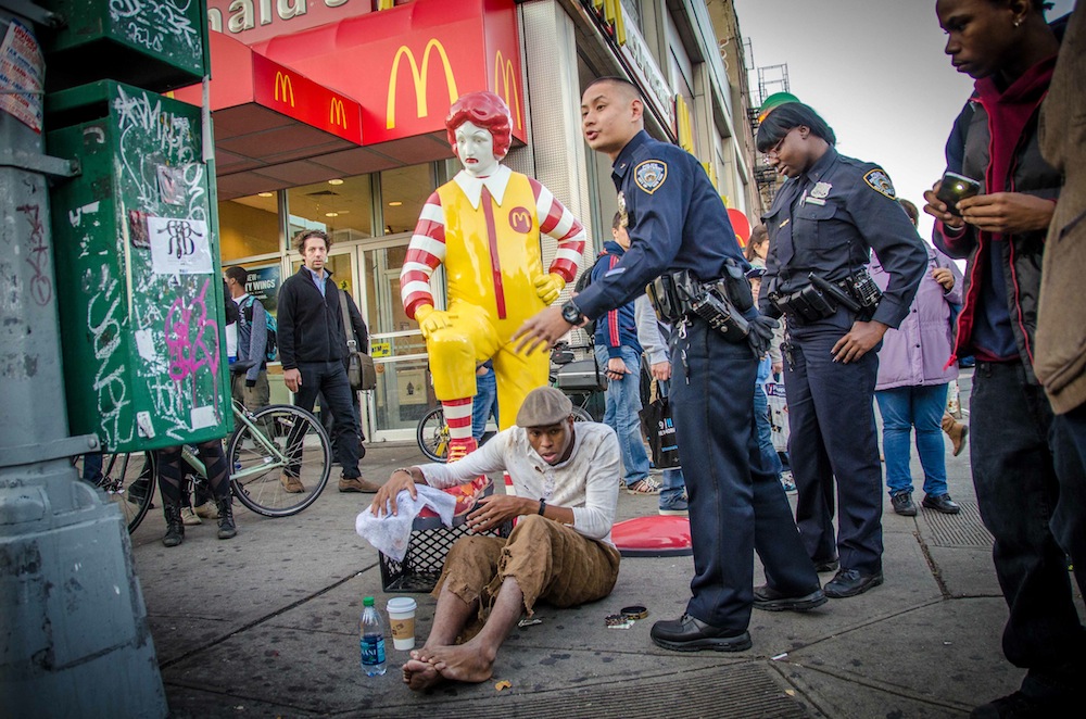 Photos: Cops Threaten To Ticket Banksy's Ronald McDonald