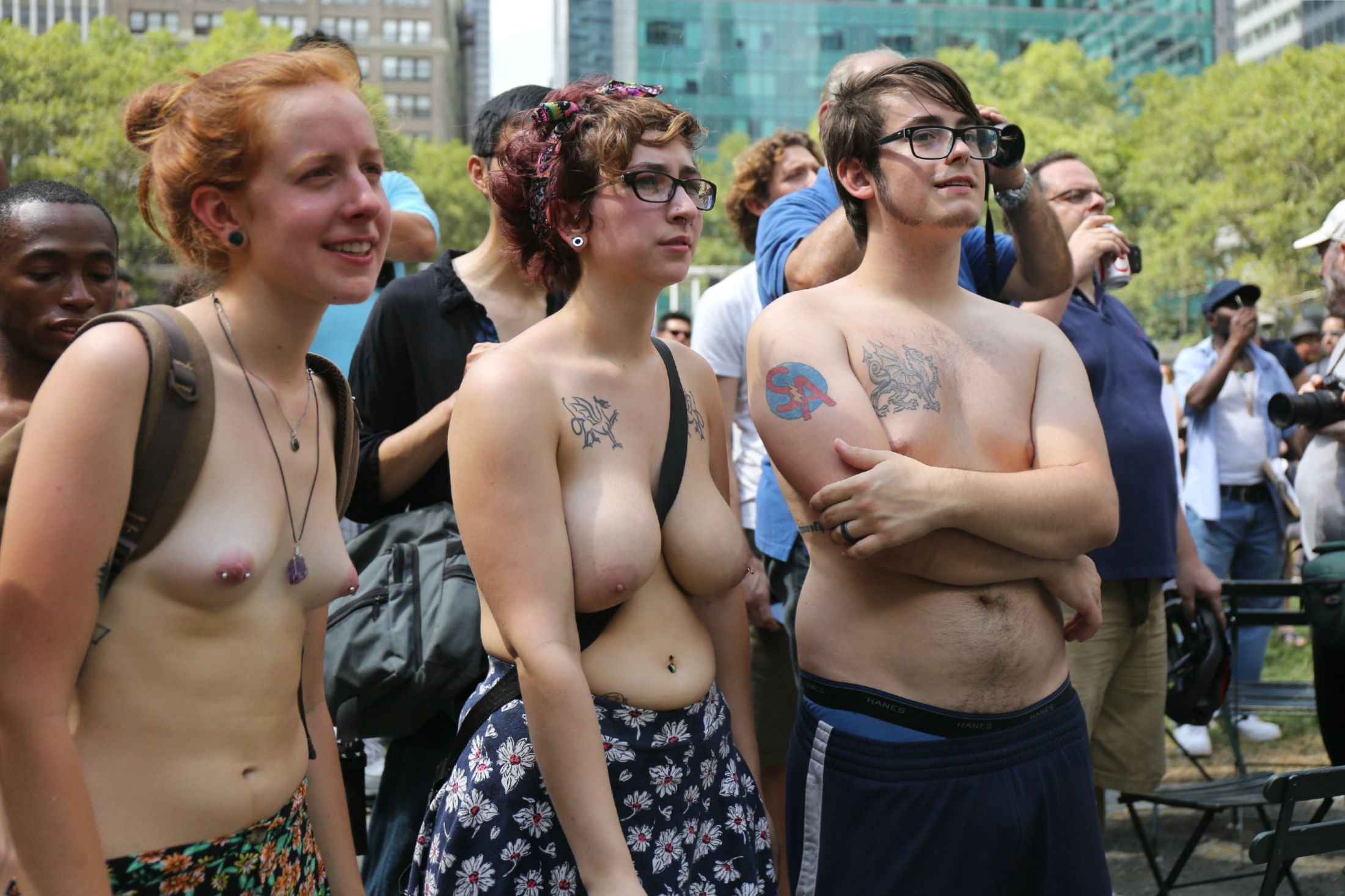 NSFW Photos: NYC Women Go Topless For Annual March - Gothamist