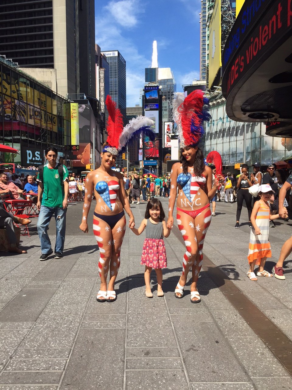 Topless Painted Women Get Times Square Welcome From Tourists, NY State  Police - Gothamist