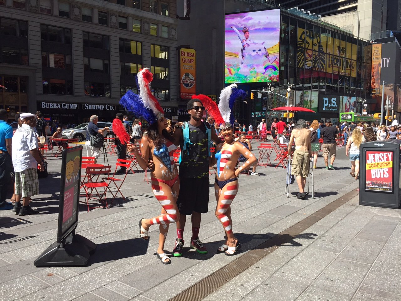 Topless Painted Women Get Times Square Welcome From Tourists, NY State  Police - Gothamist