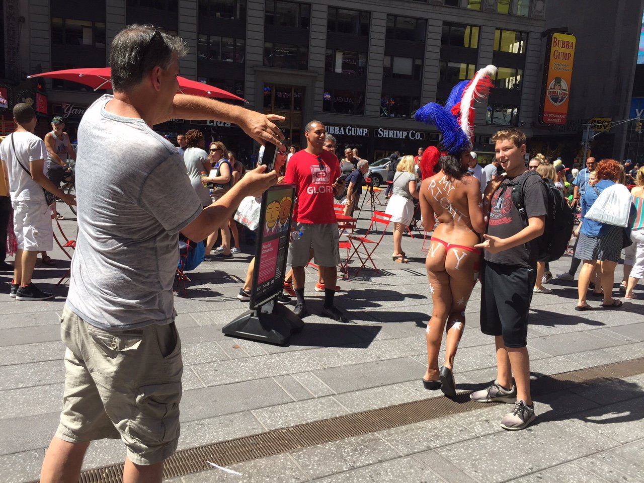 Topless Painted Women Get Times Square Welcome From Tourists, NY State  Police - Gothamist