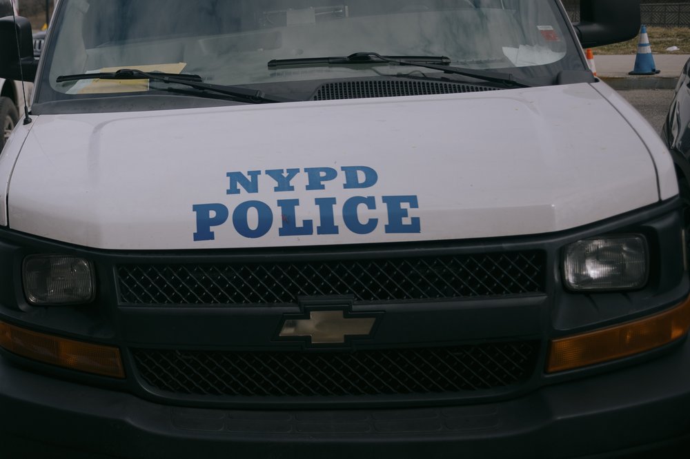 An NYPD van seen in New York City in March 2024.
