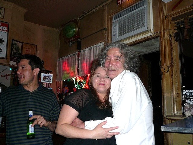 Sunny Balzano, owner of Sunny's, with Lillie Haus, formerly of Lillie's Bar in Red Hook.