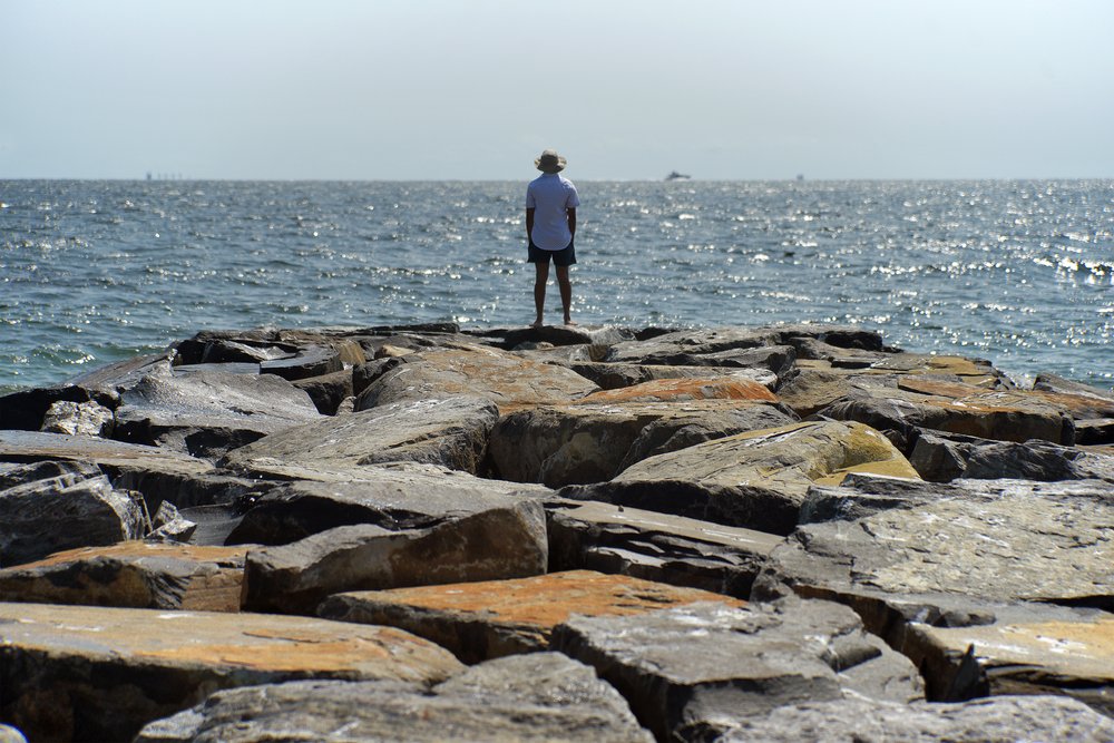 A newly completed jetty on the Rockaway Peninsula in Queens. Photo taken September 17, 2022.