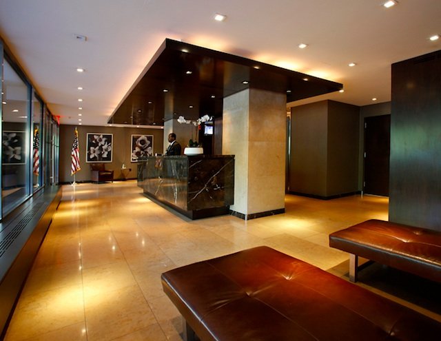 "Just...please don't get your poverty filth in the lobby, we just polished it."