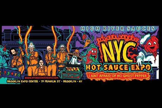 033116AprilGuide17.jpg If you believe in dousing most every meal with hot sauce prior to consumption, we suggest you cop a ticket to NYC's 4th Annual Hot Sauce Expo immediately. This two-day event features a slew of spicy eating competitions, cocktail mixing contests, and prestigious hot sauce award ceremonies, and are three ticket levels ranging in perks from admission to open bar and VIP access to hot n saucy deals.Among those mouth-watering events on the agenda for this year are a guacamole eating contest, a chicken wing eating competition, and a Grimaldi's pizza eating contest. Craft beer will be a-flowing, and faces of those who've consumed too much hot sauce will be a-glowing. Seize this opportunity to network with fellow lovers of all things spicy. (Kellylouise Delaney)Saturday and Sunday, April 23-24, 10-6 p.m. // Brooklyn EXPO Center, 79 Franklin Street, Brooklyn // Tickets $10-100
