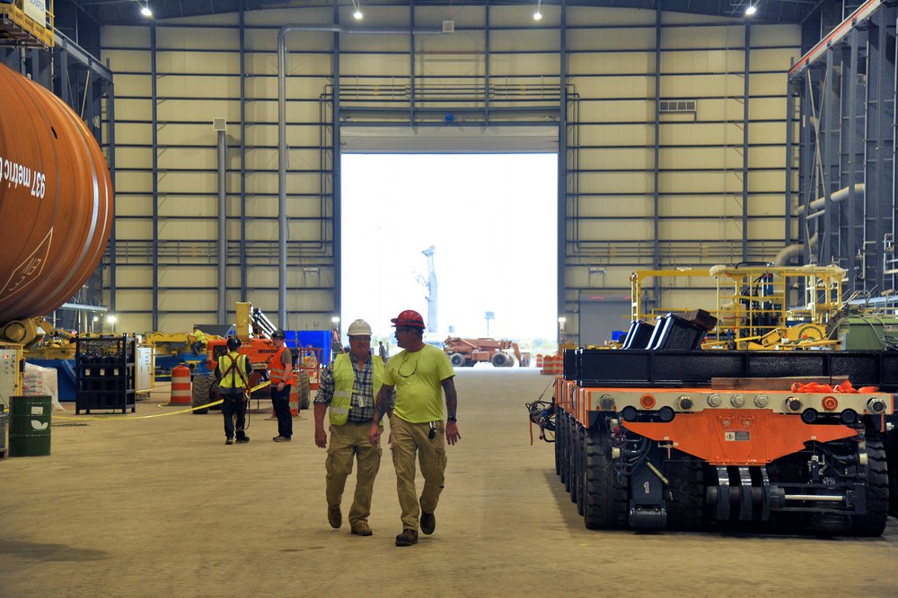 Inside the new offshore wind manufacturing facility at the Port of Paulsboro, where local workers will soon begin welding together New Jersey’s first offshore wind towers.