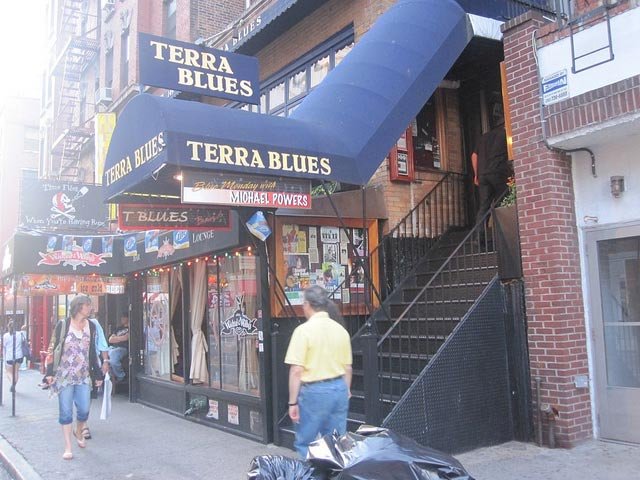 040511terra.jpg Flickr user Arroz con NoriTerra Blues: We know the Bitter End is right next door, but we've never seen a Jazz or Blues band at Terra that we didn't like. And given that bands play from 7 p.m. through the night, whatever cover charge (about $5-$10) is completely worth it. Acoustic acts warm up the room, and at 10 p.m. groups plug in. Table service can be spotty, so your best bet for drinks is going right to the bar, and considering the dancing that often goes on you probably won't be sitting for too long anyway. You can check out their monthly schedules here. 149 Bleecker Street, (212) 777-7776