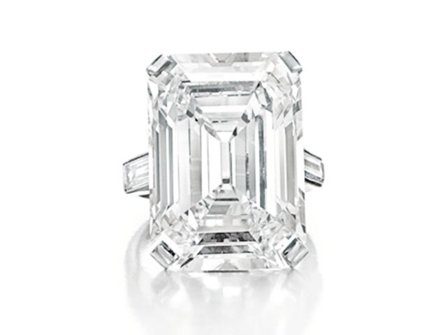041812_jewels3.jpg A diamond ring, by Cartier. Estimate: $2,000,000 - $3,000,000; Sold: $3,106,500
