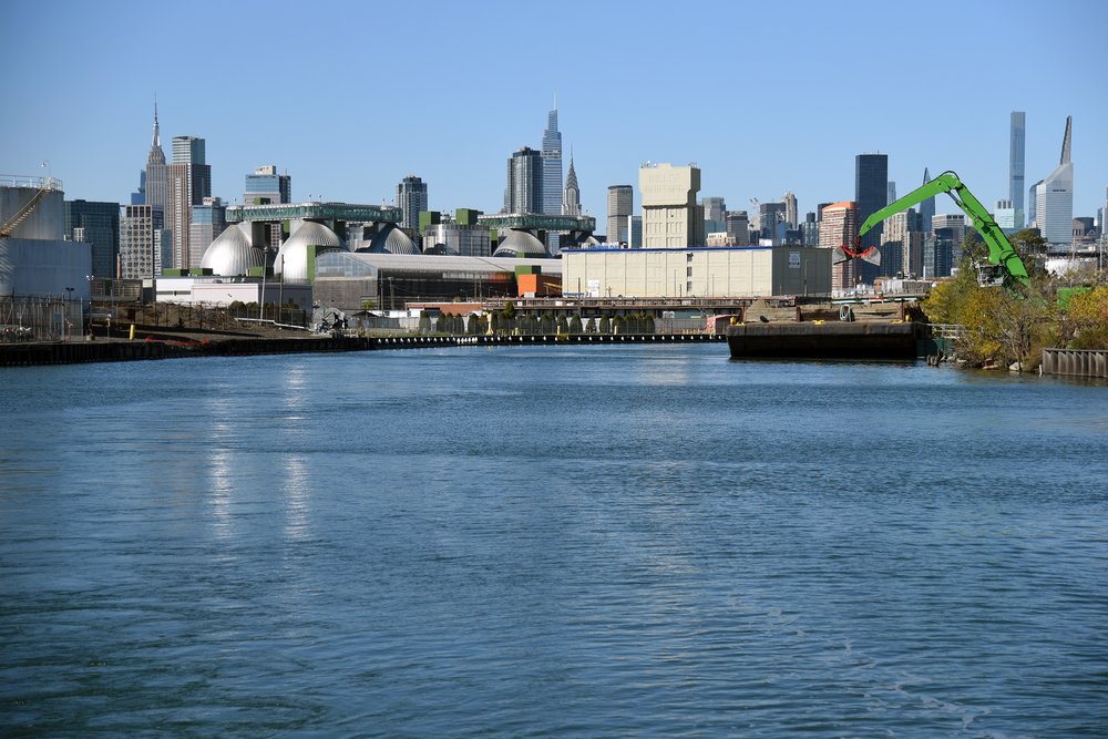 The banks of the Newtown Creek are home to the city’s largest wastewater treatment plant, as well as oil storage tanks, factories and warehouses.