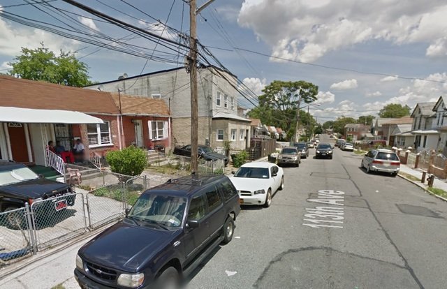 113th Avenue in Jamaica, Queens, where last night's fatal shooting took place.