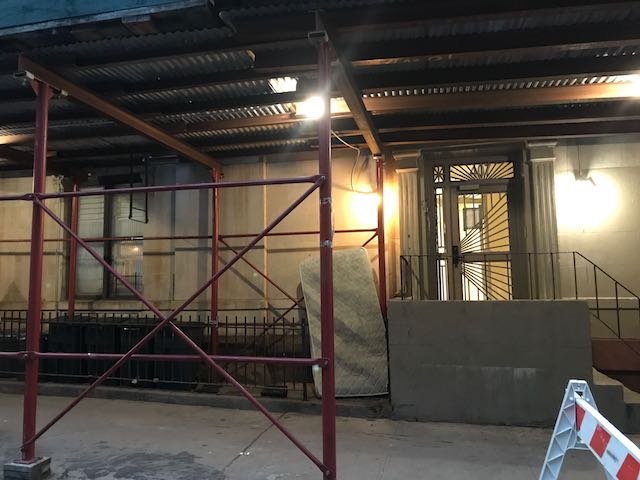 The entrance of 840 Washington Avenue.
