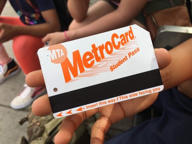 A NYC student MetroCard.