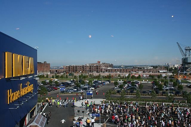 061808ikea2.jpg The view from the cafeteria. Fun fact: The Red Hook Ikea is one of the only Ikeas in the world that has windows.