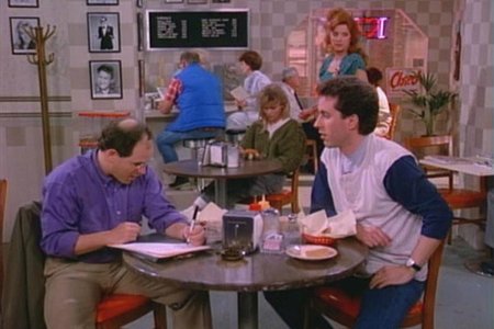 Monk's was Pete's in the pilot, and it was a leftover set from Muppets Take Manhattan!