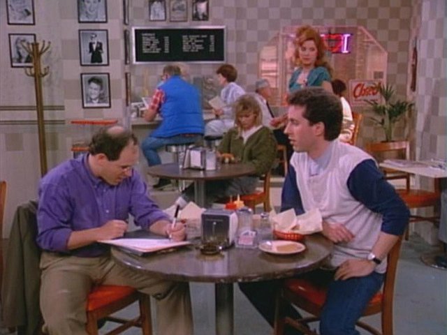 Monk's was Pete's in the pilot, and it was a leftover set from Muppets Take Manhattan!