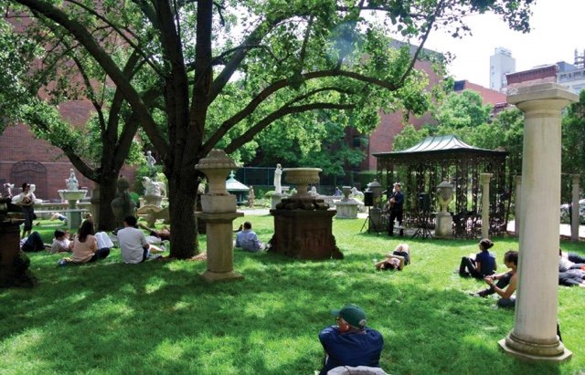 A photo of the Elizabeth Street Garden.