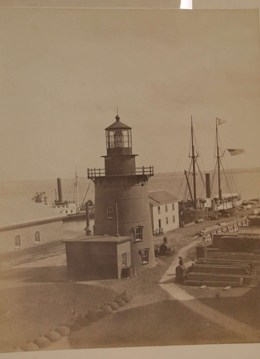 088dc52d2depot_s-lighthouse-for-testing-lenses-jpg.jpeg Another view of the Lighthouse Depot from the opposite side, circa 1890. (National Lighthouse Museum/National Archives)