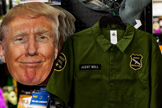 Border Patrol display at 5th Avenue Spirit Halloween.