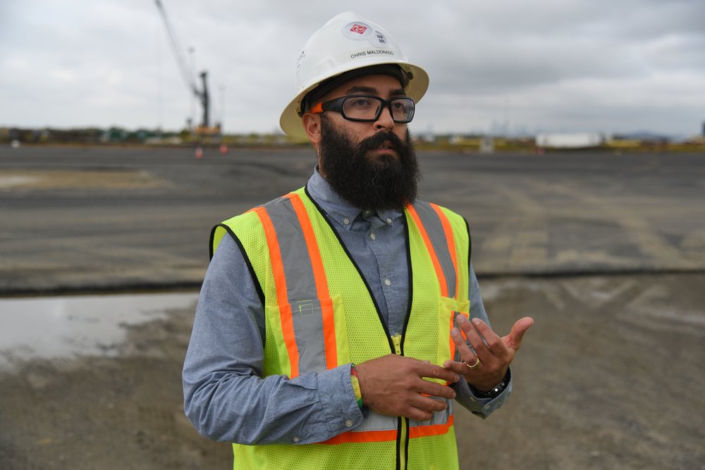 Chris Moldanado, the project manager for the new offshore wind manufacturing facility in Paulsboro, New Jersey.