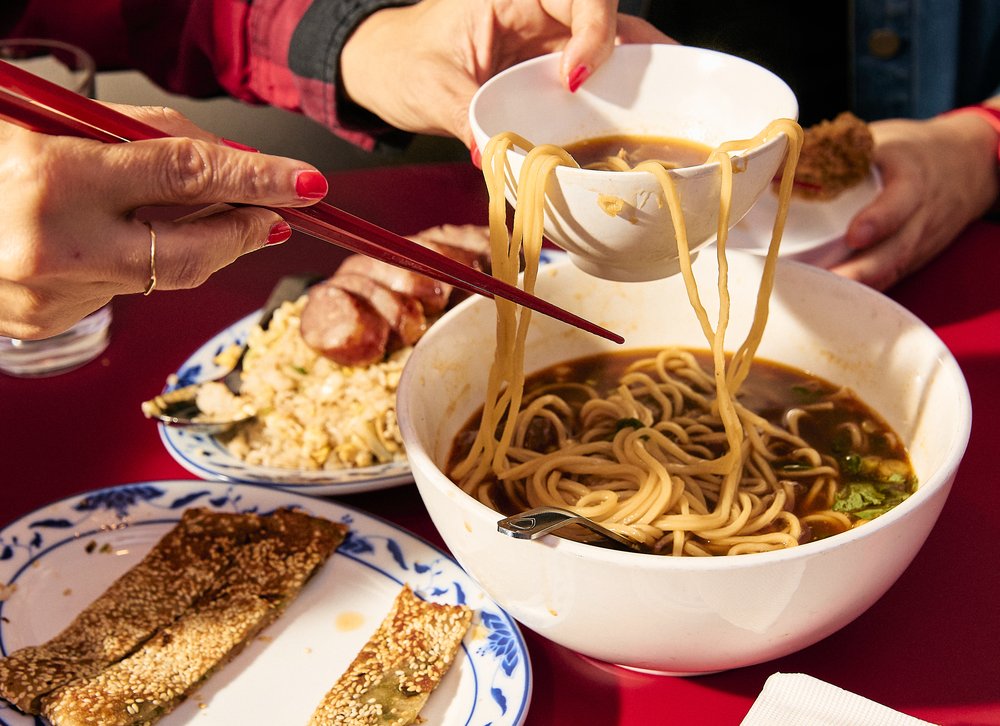 An array of dishes on a table for children.