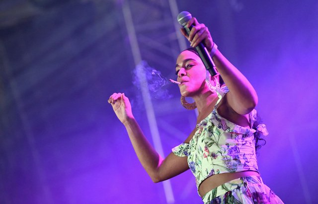 Princess Nokia performing in Los Angeles over the summer.