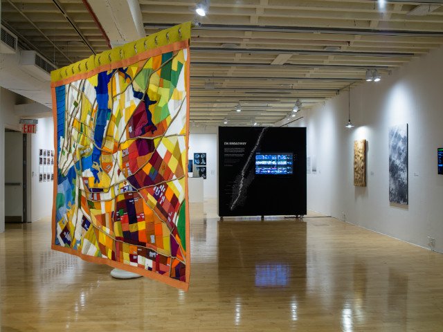 101717here10.jpg Pratt Manhattan GalleryInstallation view, "You Are Here NYC: Art, Information, and Mapping"