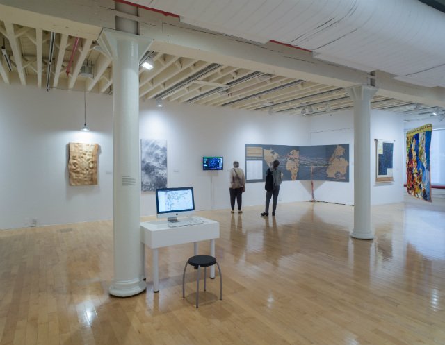 101717here13.jpg Pratt Manhattan GalleryInstallation view, "You Are Here NYC: Art, Information, and Mapping"