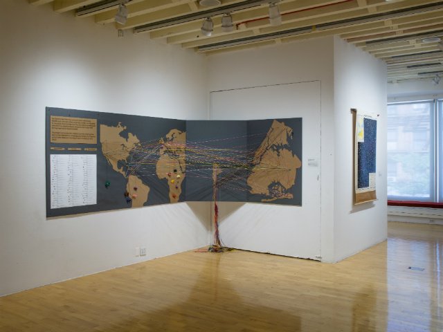 101717here4.jpg Pratt Manhattan GalleryInstallation view, "You Are Here NYC: Art, Information, and Mapping"