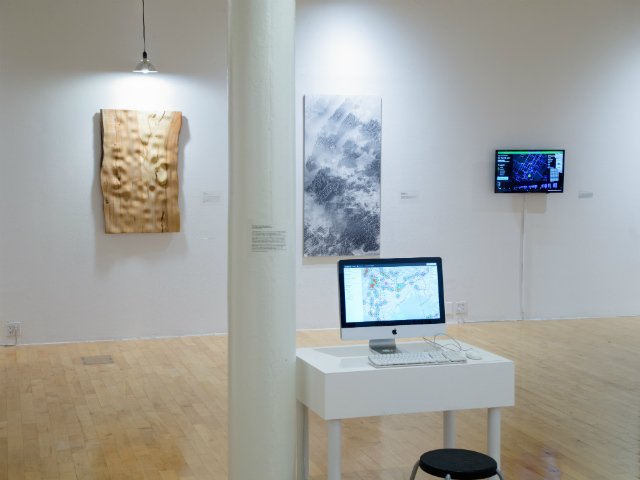 101717here9.jpg Pratt Manhattan GalleryInstallation view, "You Are Here NYC: Art, Information, and Mapping"
