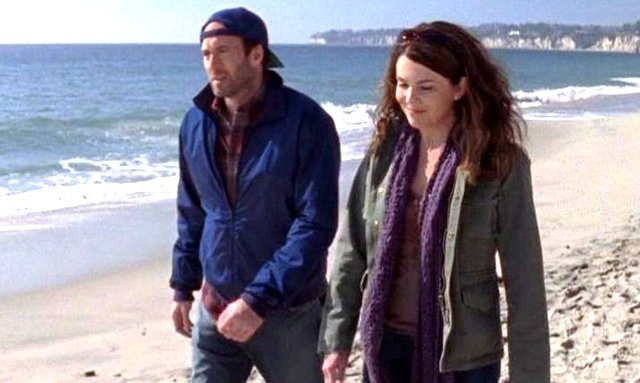 Classic Luke Danes, just enjoying a day on the beach, grateful to be alive.