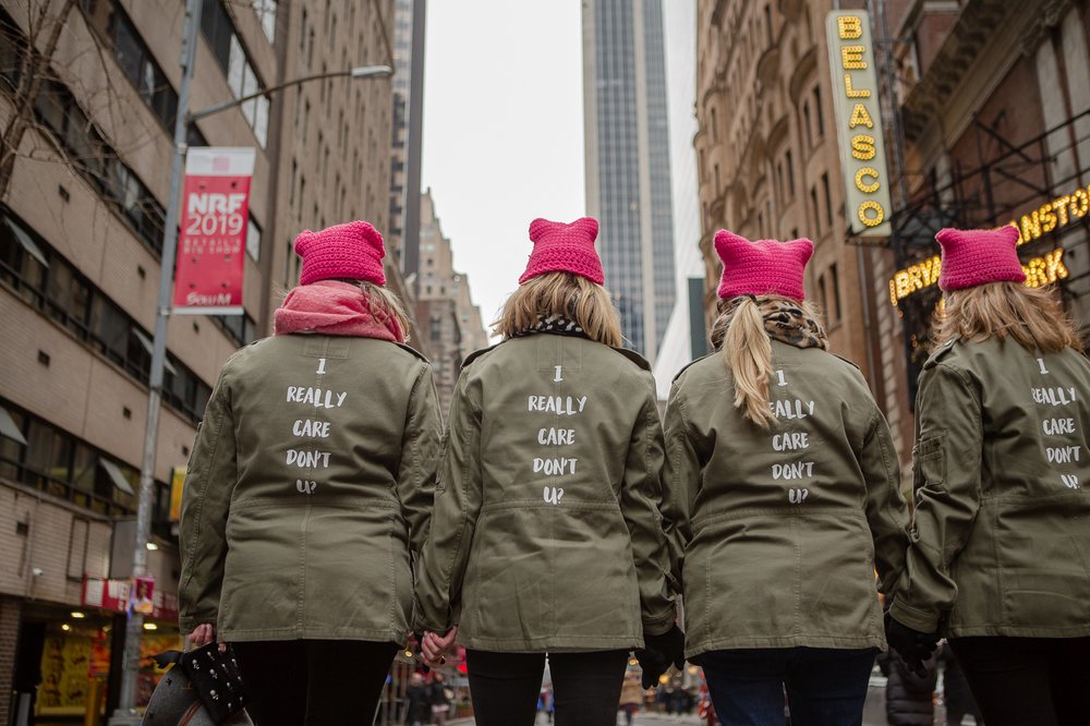 At the march in Midtown (<a href="https://www.gretchenrobinette.com/">Gretchen Robinette</a> / Gothamist)