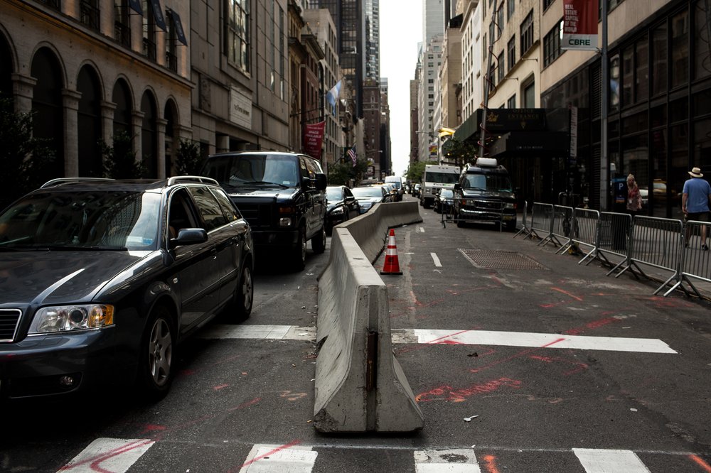 10f3f0ff9081117trumptowerbarricades-7-jpg.jpeg 56th Street looking west on Friday, August 11, 2017<br>