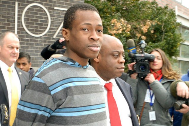 Chanel Lewis after his arrest in 2017