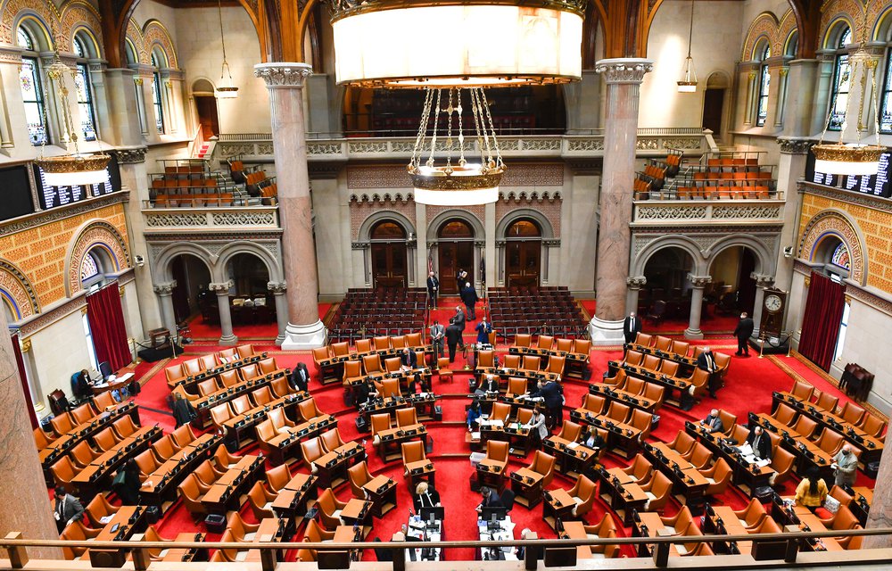 The Assembly Chamber during a recent Legislative Session at the New York state Capitol.