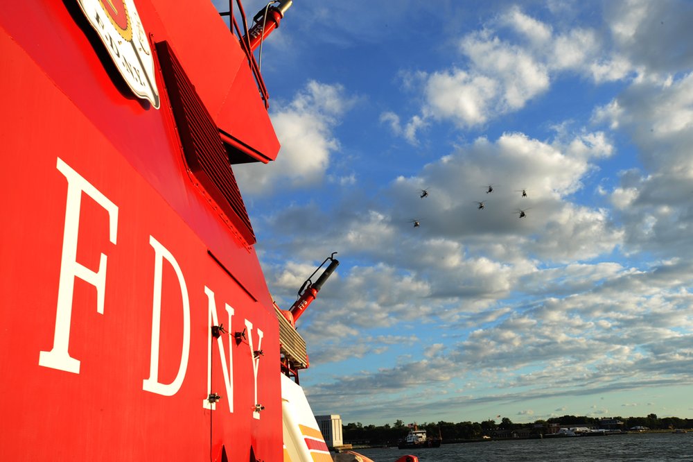Aboard the fire boat Three Forty Three.