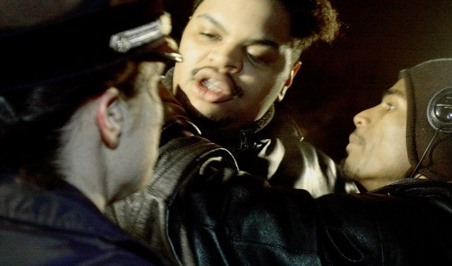 We don't know if this guy was cursing at this cop, but if he was, that alone would be legally okay.