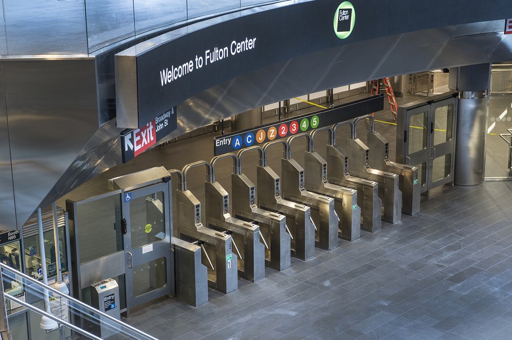 Fulton Transit Center subway station
