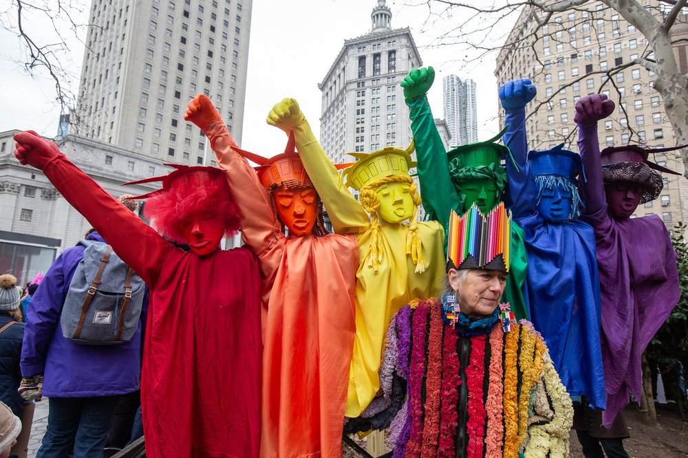 At Foley Square (<a href="https://www.gretchenrobinette.com/">Gretchen Robinette</a> / Gothamist)
