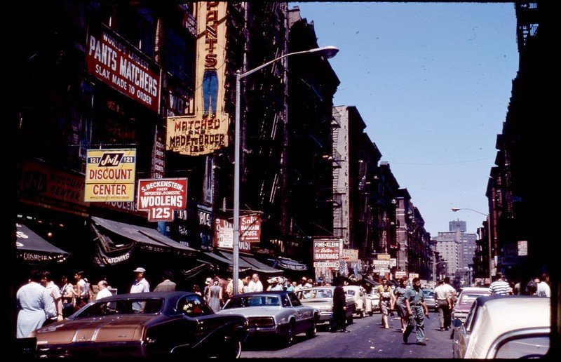 1785a16698a6f897267b6e08f90c590025526a476-jpg.jpeg Orchard Street signs, looking north from just north of Delancey Street. 1970s.<br/>