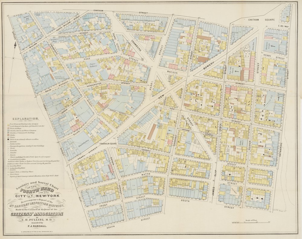1cf639c8dgermcity_2-jpg.jpeg D. Appleton and Company, Sanitary and Social Chart of the Fourth Ward of the City of New York to Accompany the report of the 4th Sanitary Inspection District Made to the Council of Hygiene of the Citizens' Association…, c. 1865. (Museum of the City of New York, Gift of the University of Western Ontario, 37.152.8)